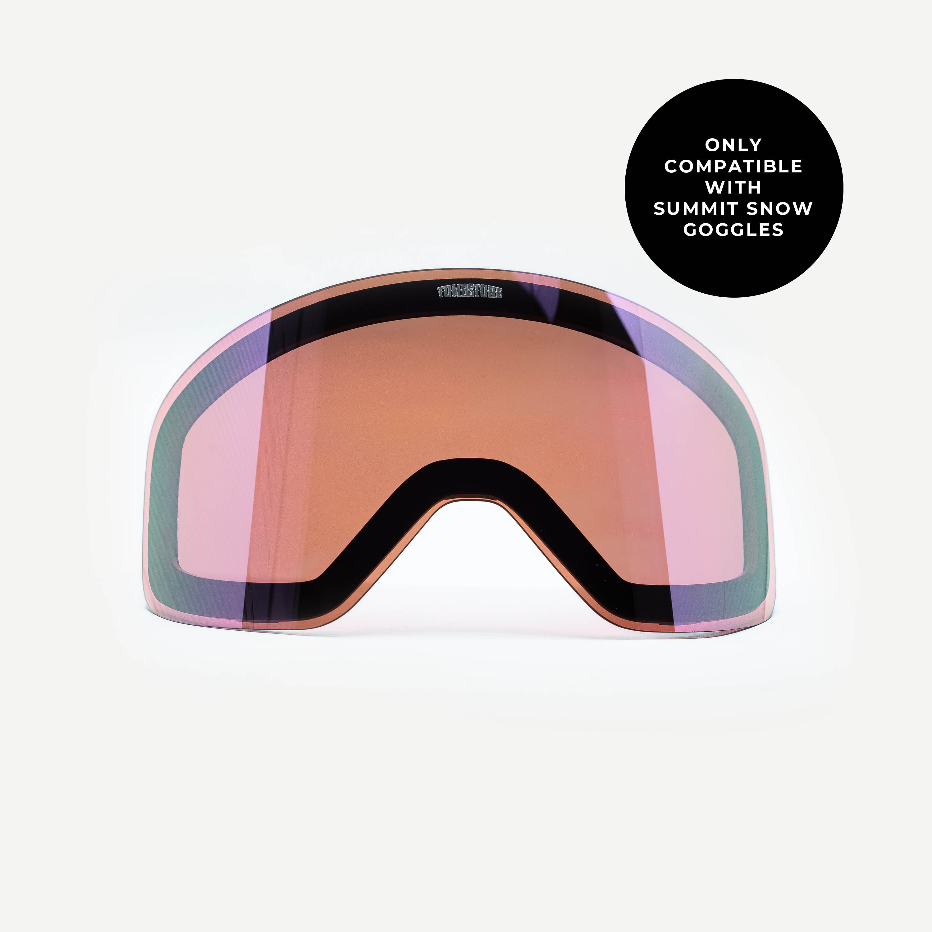 Low Light Snow Lens Cherry Pink Summit Snow Goggles Tombstone Eyewear