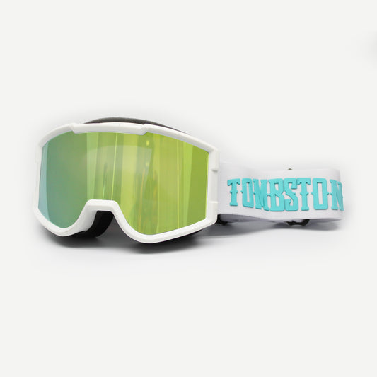 Groms Aqua/White | Kids Snow Goggles